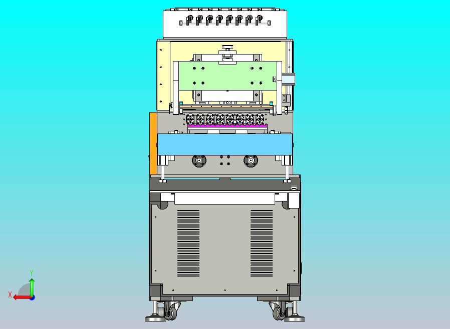 八轴全自动绕线机设备3D图模型