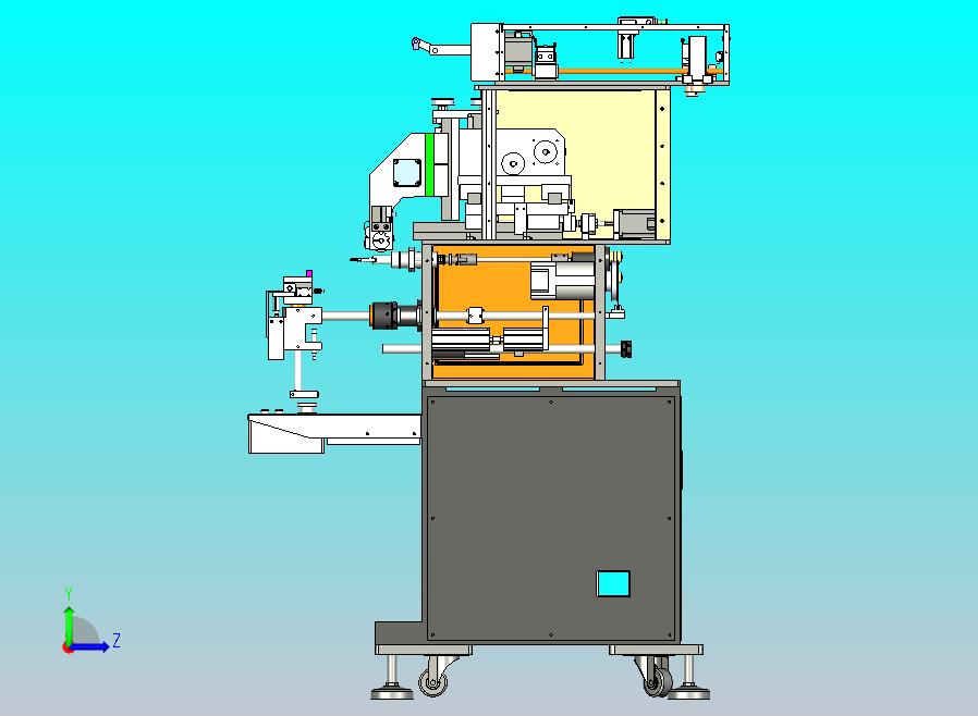 八轴全自动绕线机设备3D图模型
