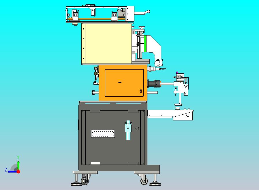 八轴全自动绕线机设备3D图模型