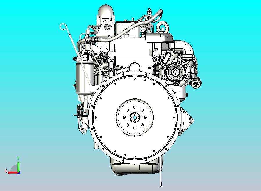 LMFO 0430柴油发动机3D图纸三维模型