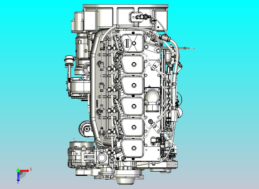 LMFO 0430柴油发动机3D图纸三维模型