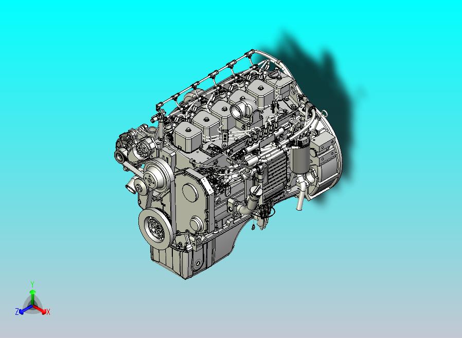 LMFO 0430柴油发动机3D图纸三维模型