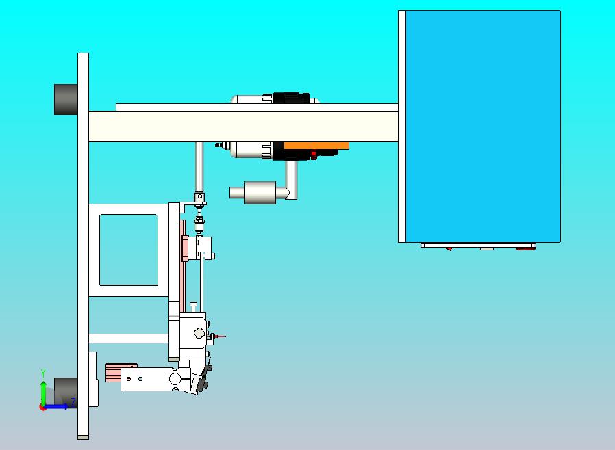 震动盘送料半自动压装设备3D图