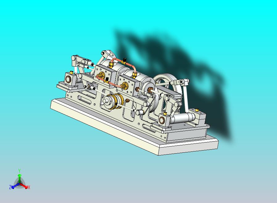 蒸汽发动机3D数模图纸