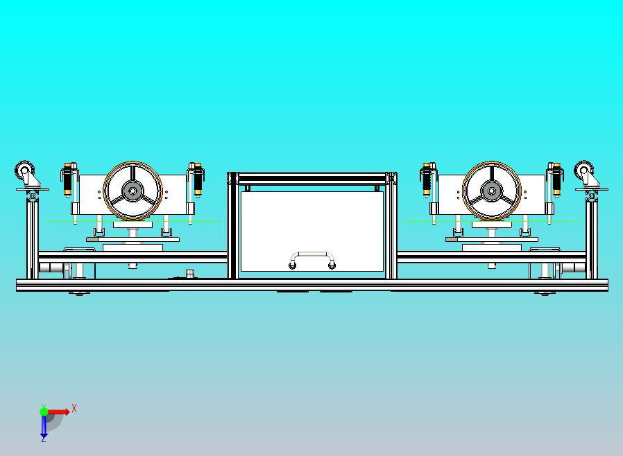 无盖铝型材AGV小车三维建模图纸