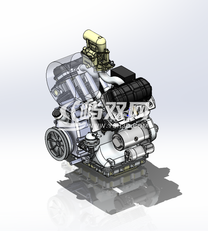 ZAZ 965发动机模型