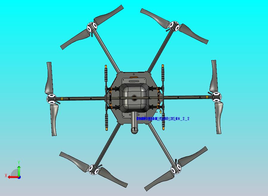 农业六旋翼无人机