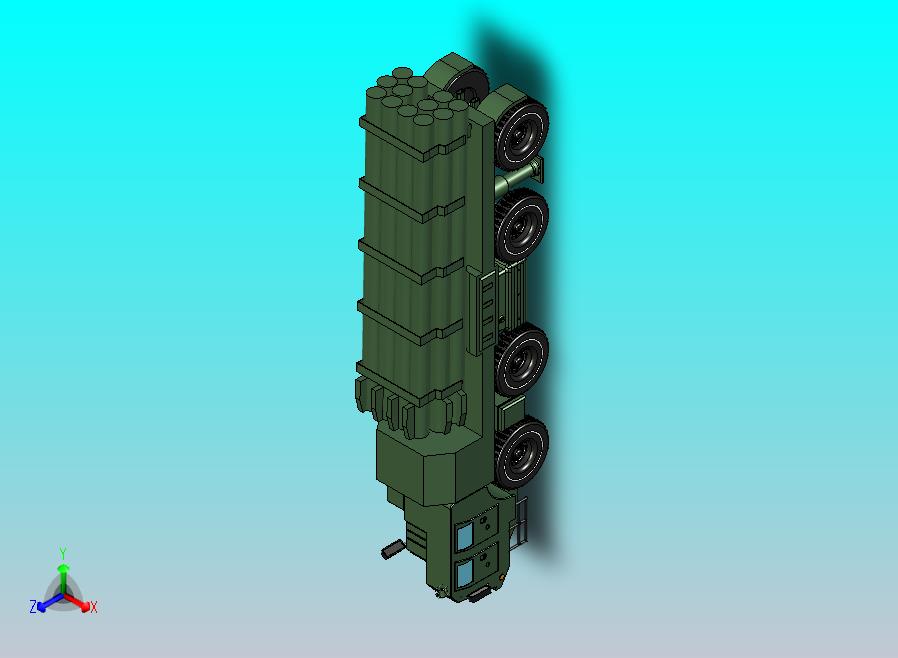 BM-30龙卷风火箭炮模型