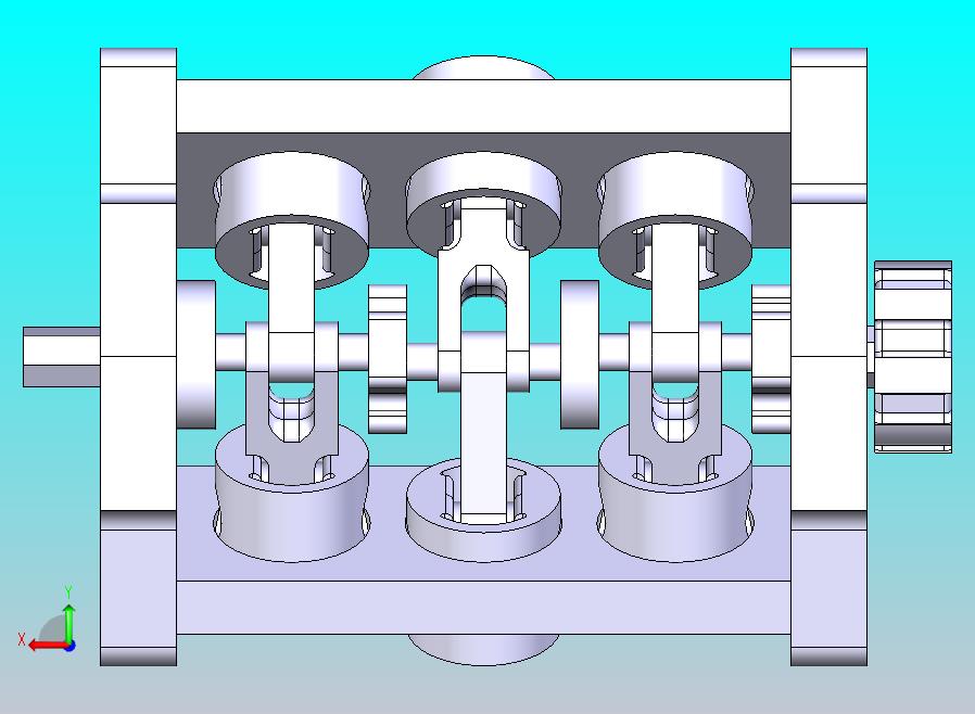 V6发动机（可打印）