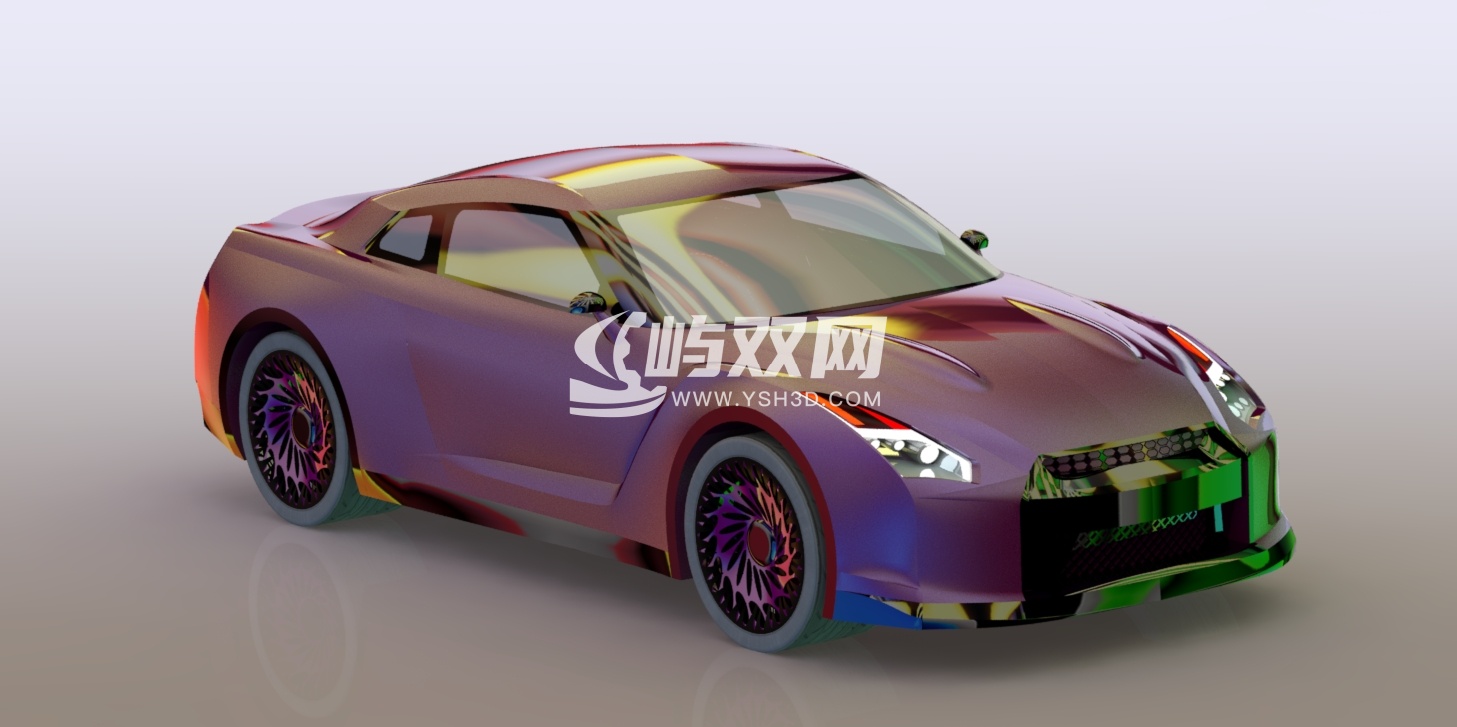 nissan GTR汽车空壳模型