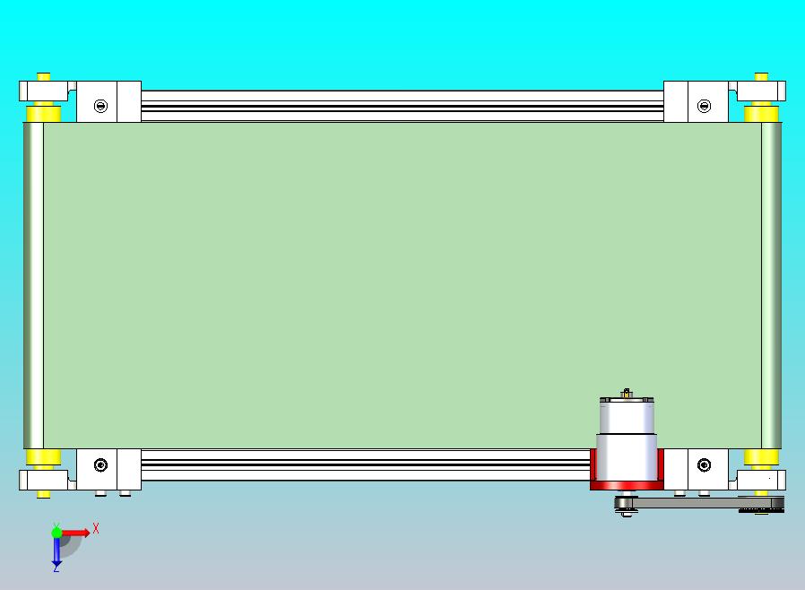 简单的输送带，约400x200mm