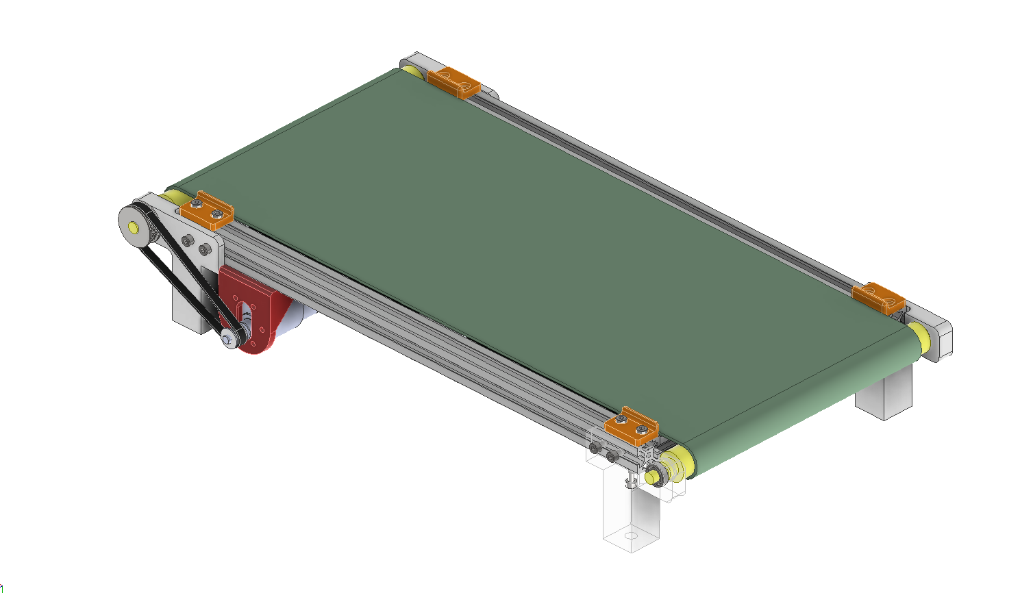 简单的输送带，约400x200mm