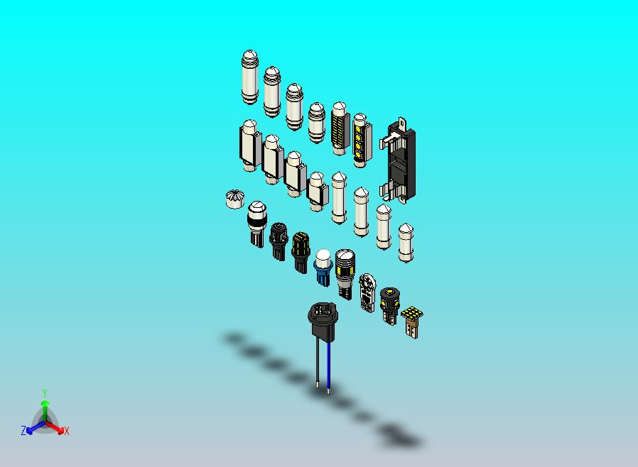 插座 LED 灯泡和插座