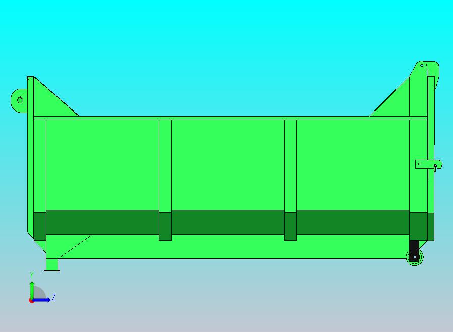 5立方米垃圾箱 重型 适用于侧卸式卡车