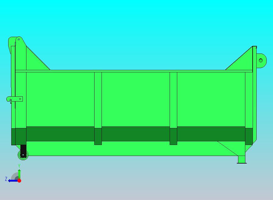 5立方米垃圾箱 重型 适用于侧卸式卡车