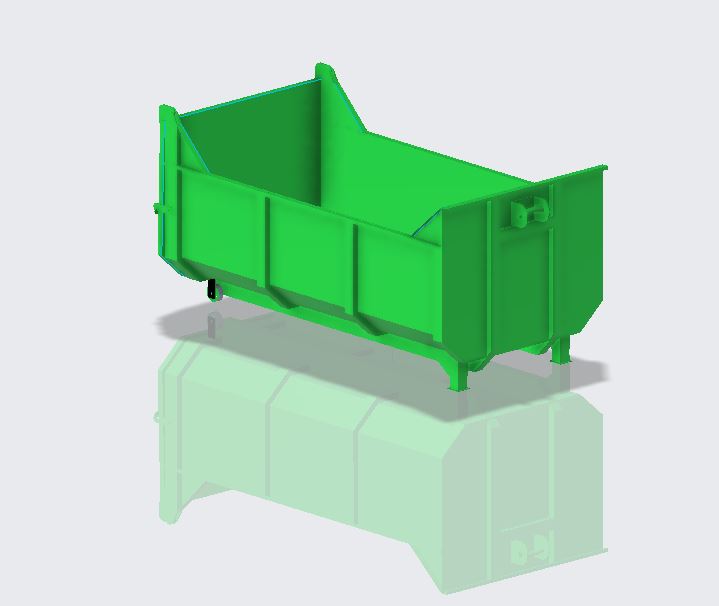 5立方米垃圾箱 重型 适用于侧卸式卡车