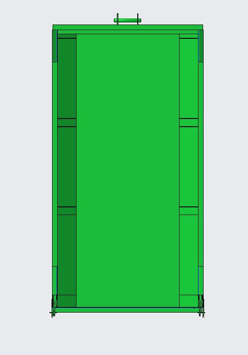 5立方米垃圾箱 重型 适用于侧卸式卡车