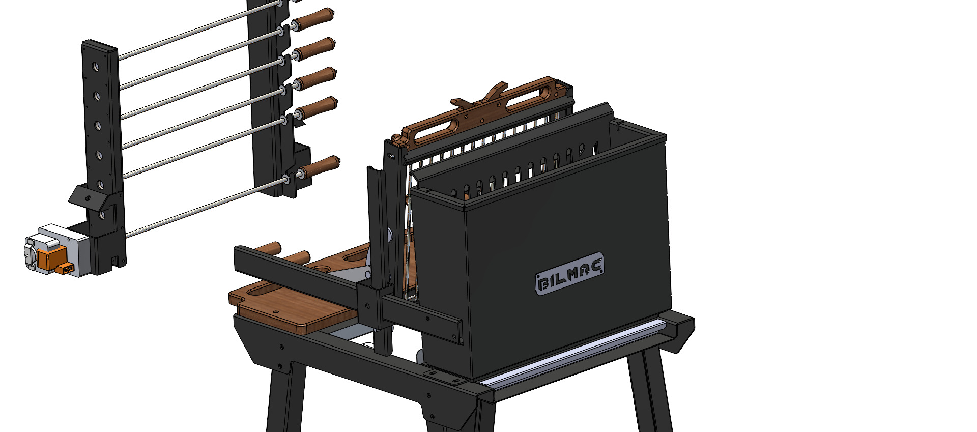 烧烤立式旋转炉