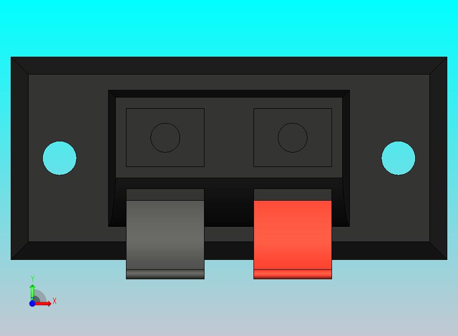 2个位置的连接器端子