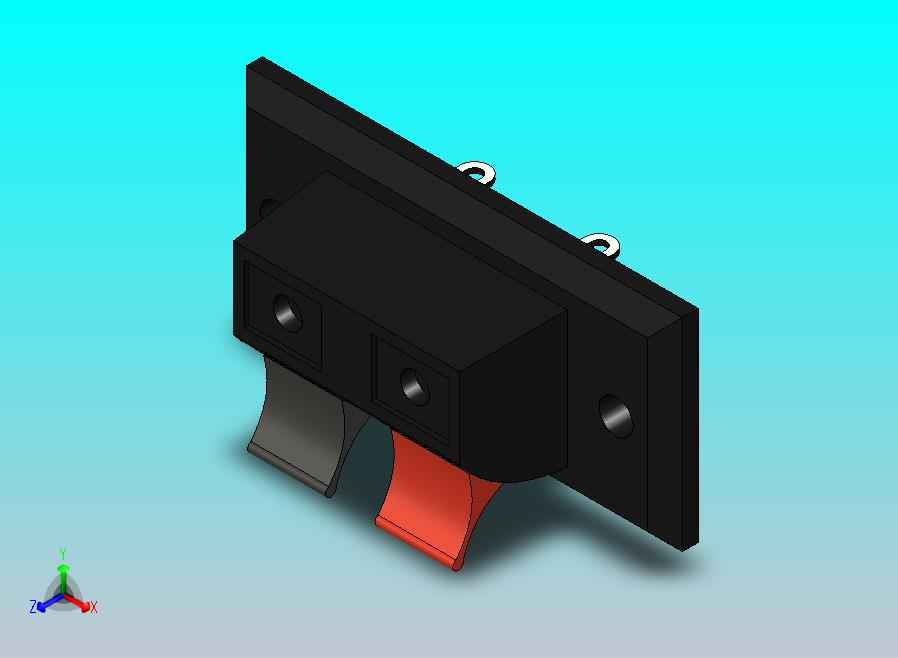 2个位置的连接器端子