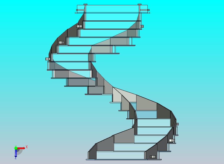 楼梯逆时针