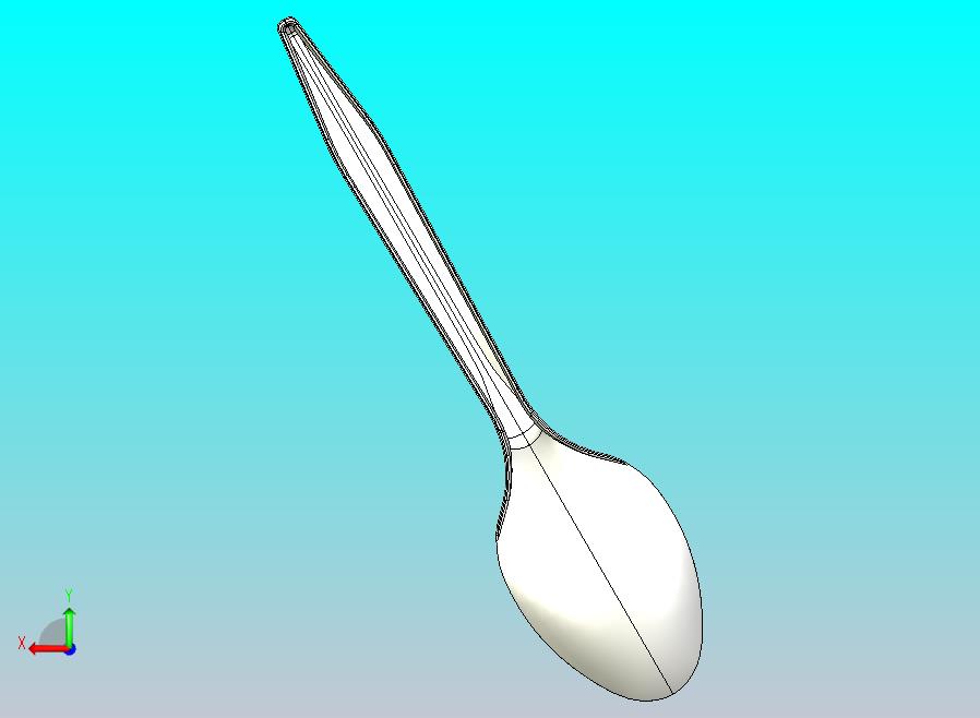一次性调羹塑料勺子