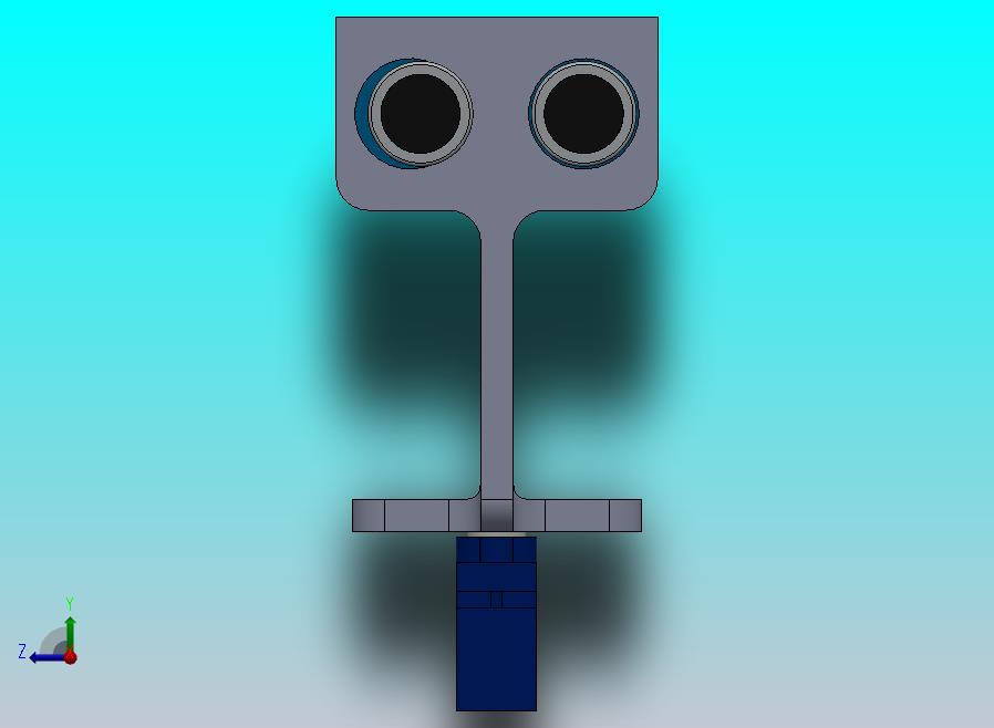 HC-SR04超声波传感器伺服电机支架