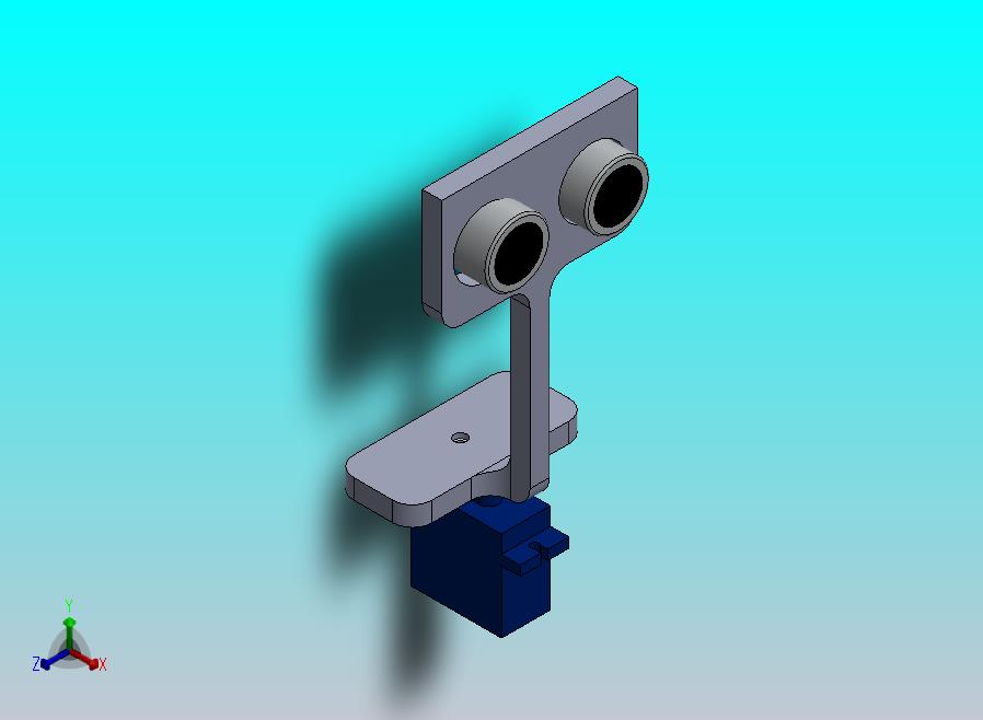 HC-SR04超声波传感器伺服电机支架