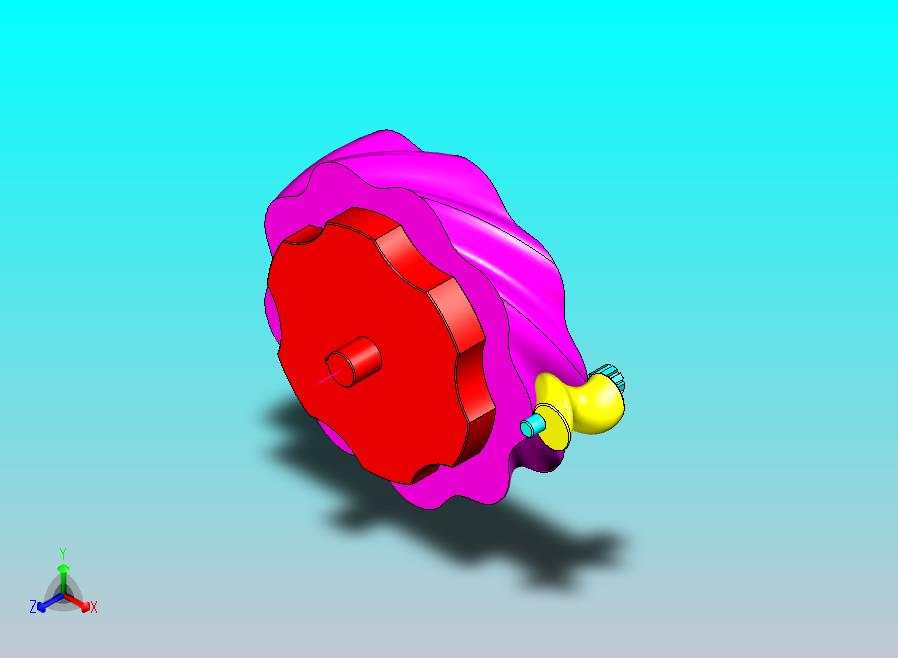 偏心式摆线齿轮传动耦合模型