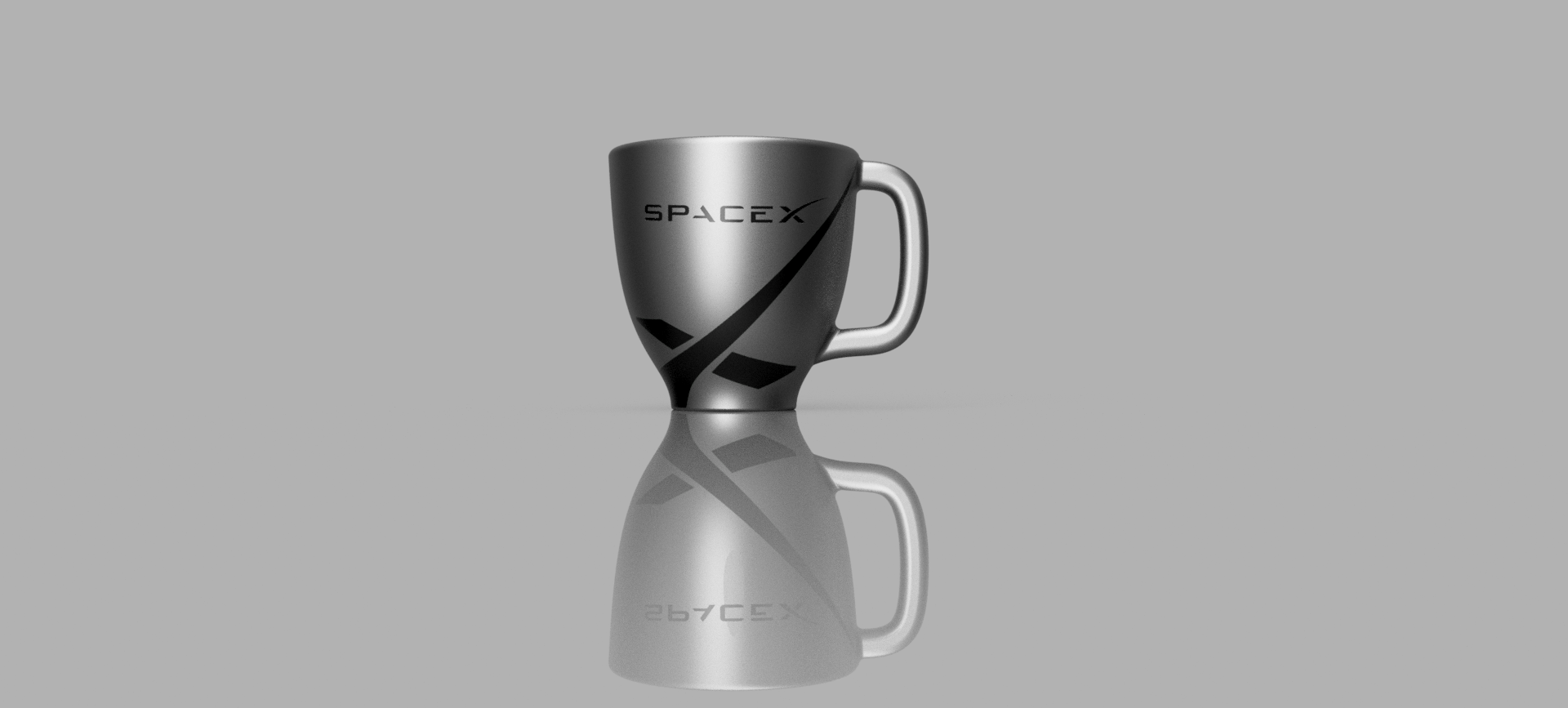 月球 SpaceX 马克杯