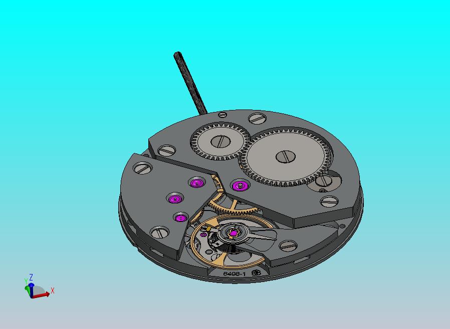 ETA 6498-1型完整腕表机芯