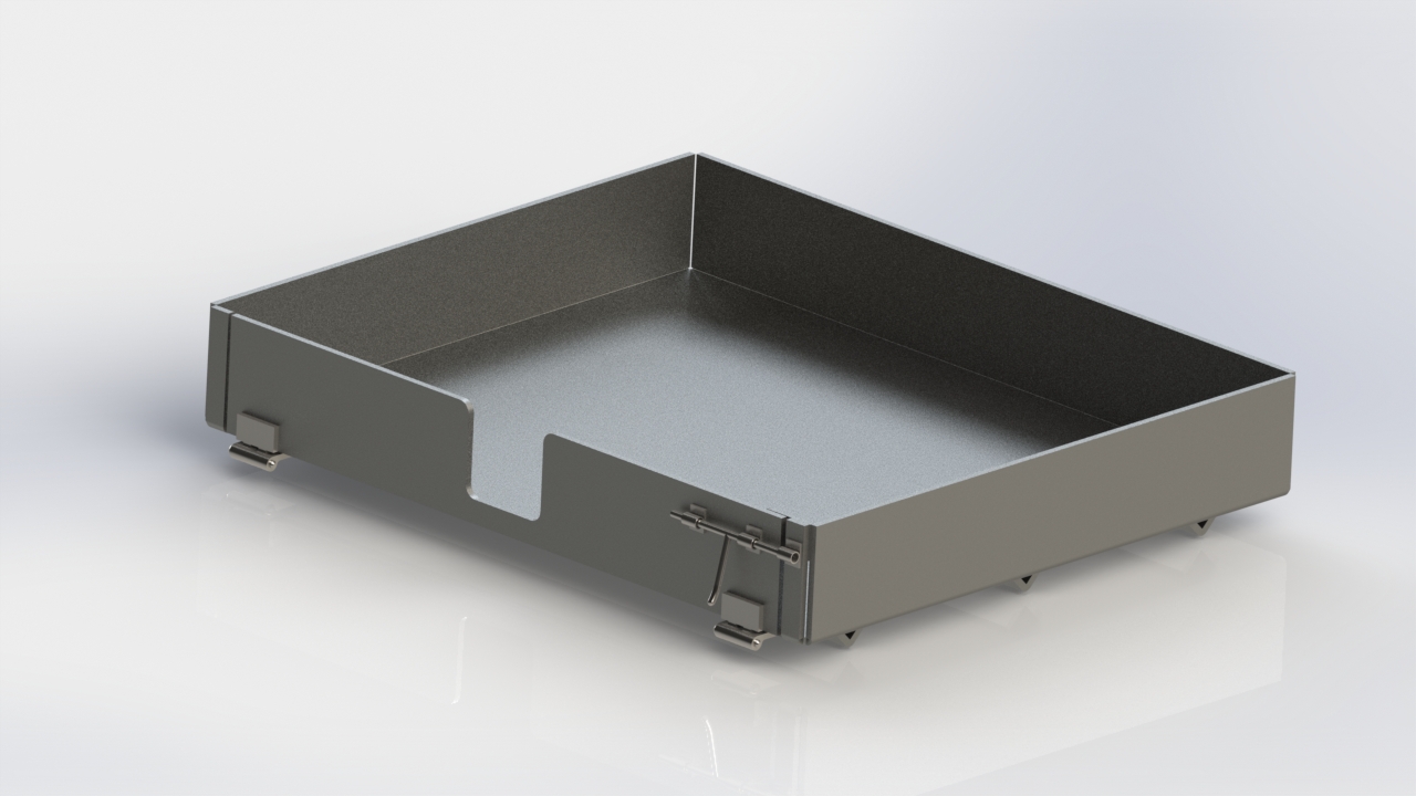 采用折叠金属板设计的烧烤架