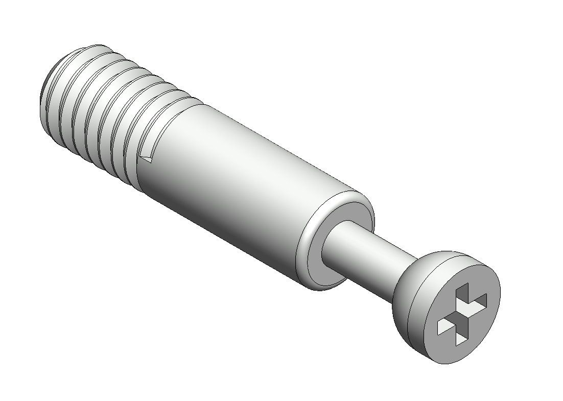 Minifix 螺钉 M6 x 31 成型螺纹 – 钢