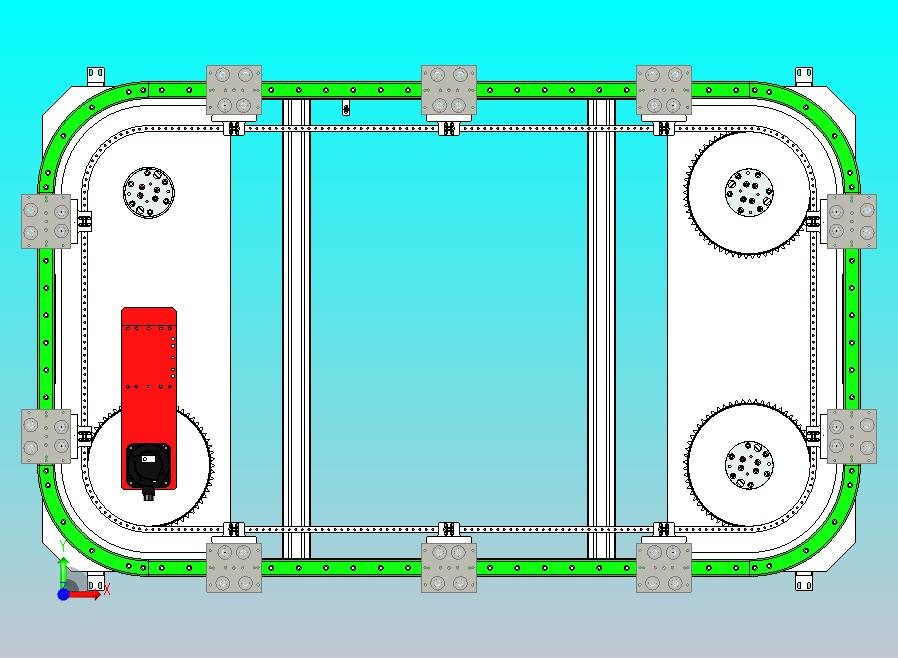 V50-600矩形链条环形导轨（型材）