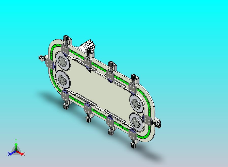 V50-600矩形链条环形导轨（大板）