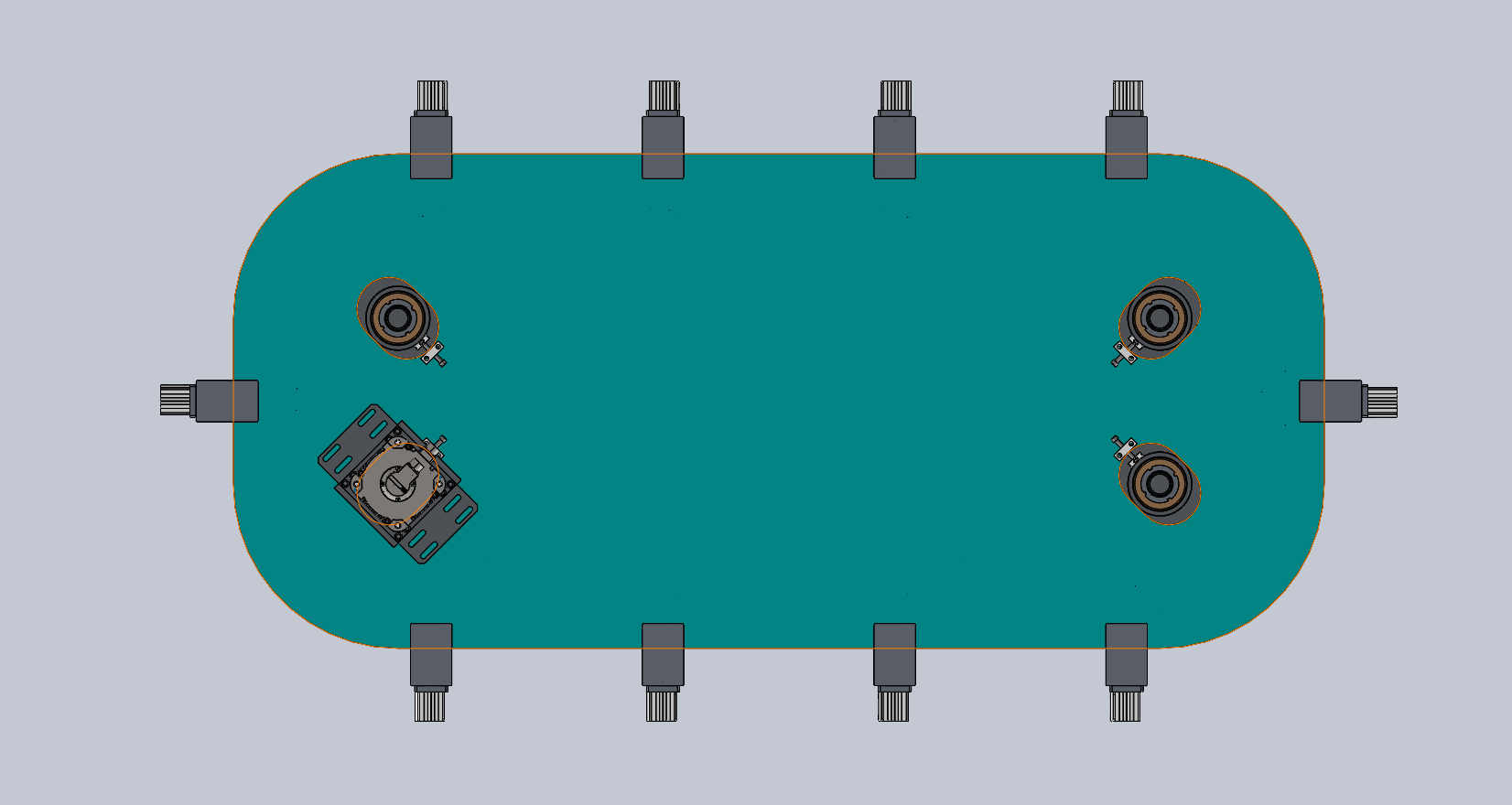 V50-600矩形链条环形导轨（大板）