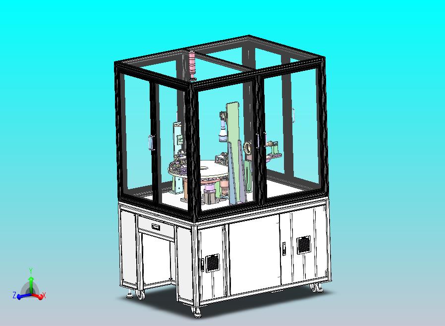弯管外观检测设备，包括顶紧机构，工装机构，气动多通，支撑座等