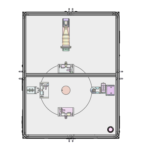弯管外观检测设备，包括顶紧机构，工装机构，气动多通，支撑座等