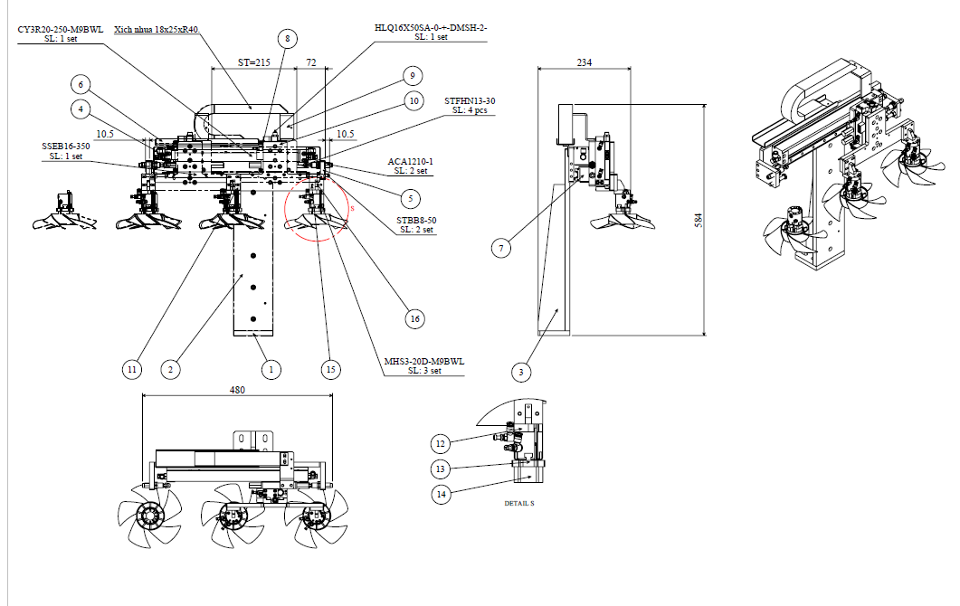 Tranfer-HJP固定轴线推拉机构