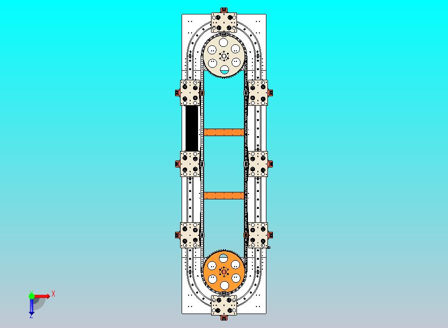 V76-799椭圆链条环形导轨（大板）