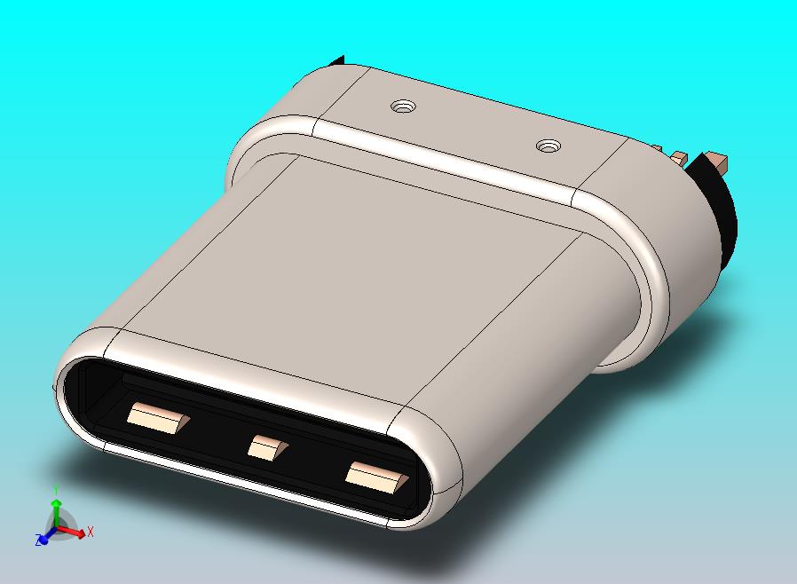 USB Type C 公头连接器