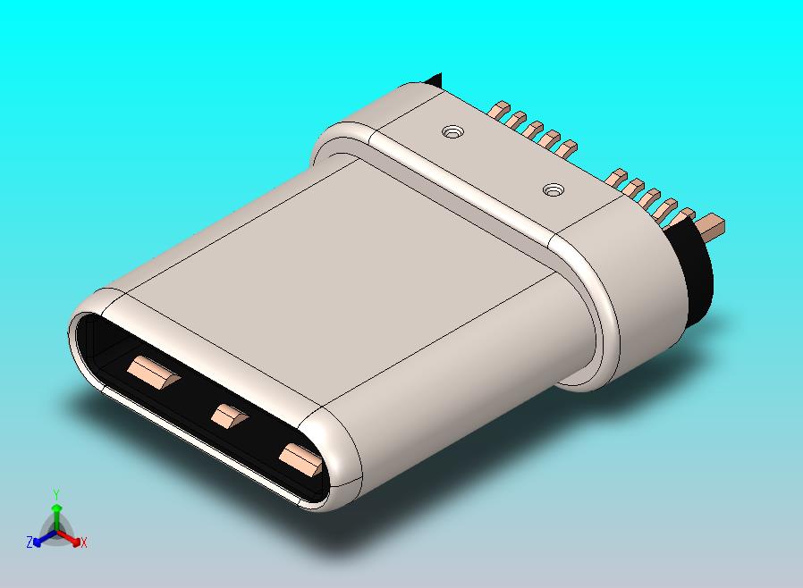 USB Type C 公头连接器