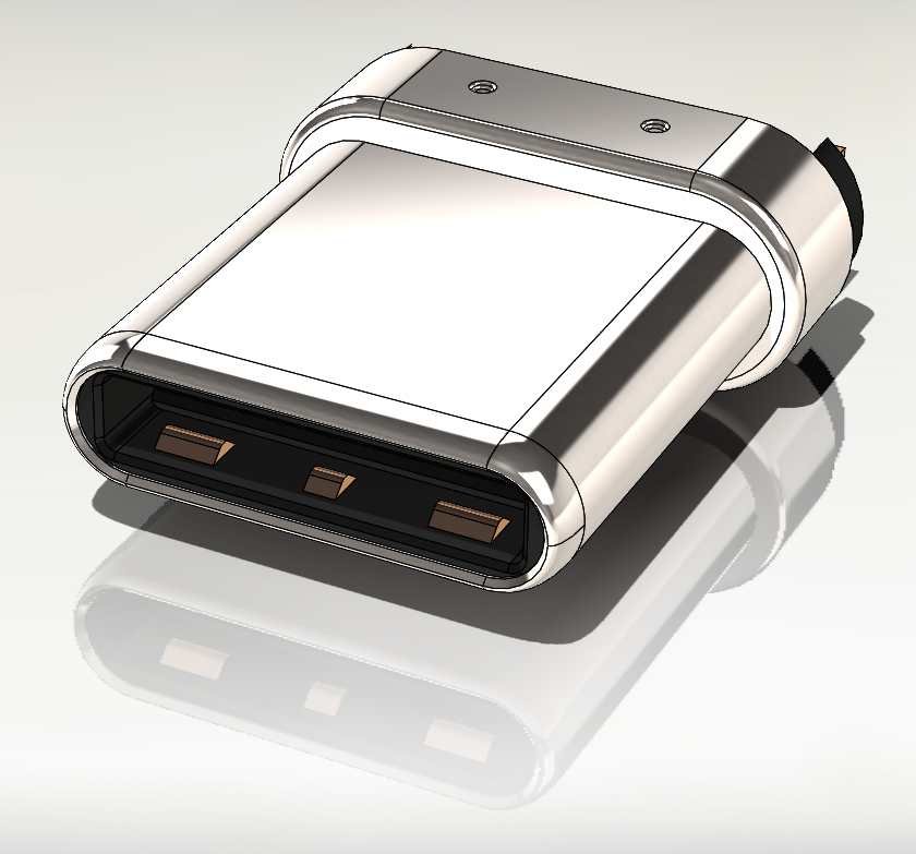 USB Type C 公头连接器