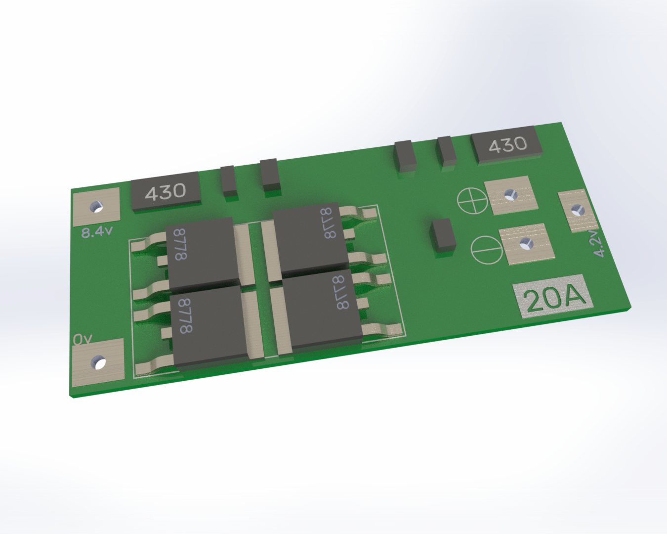 BMS 2S 20A（平衡版）