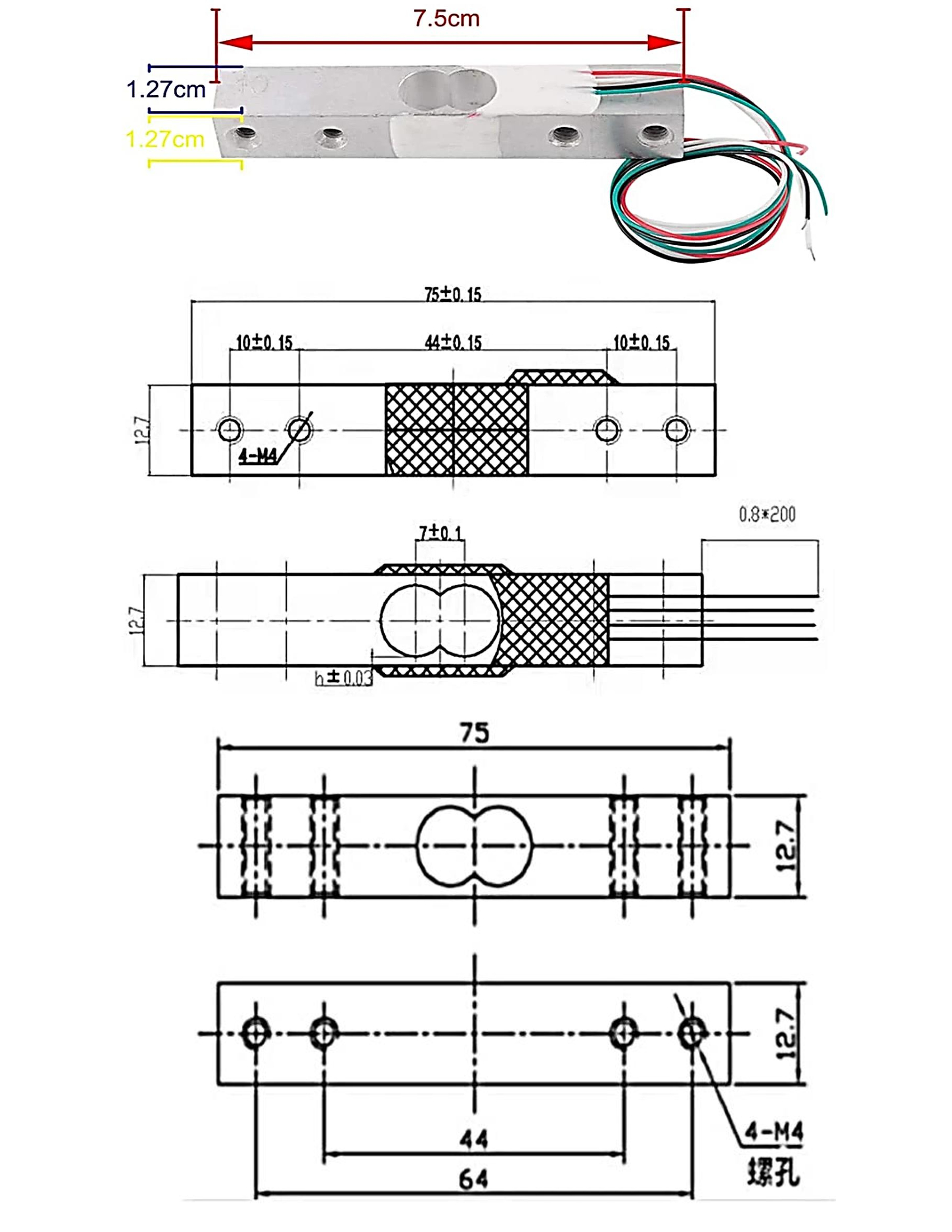 称重传感器HX711 - HX711重量传感器