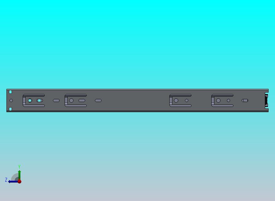 轻型伸缩滑轨 400毫米