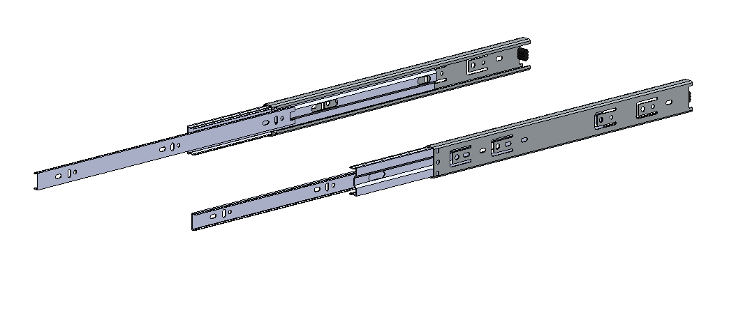 轻型伸缩滑轨 400毫米