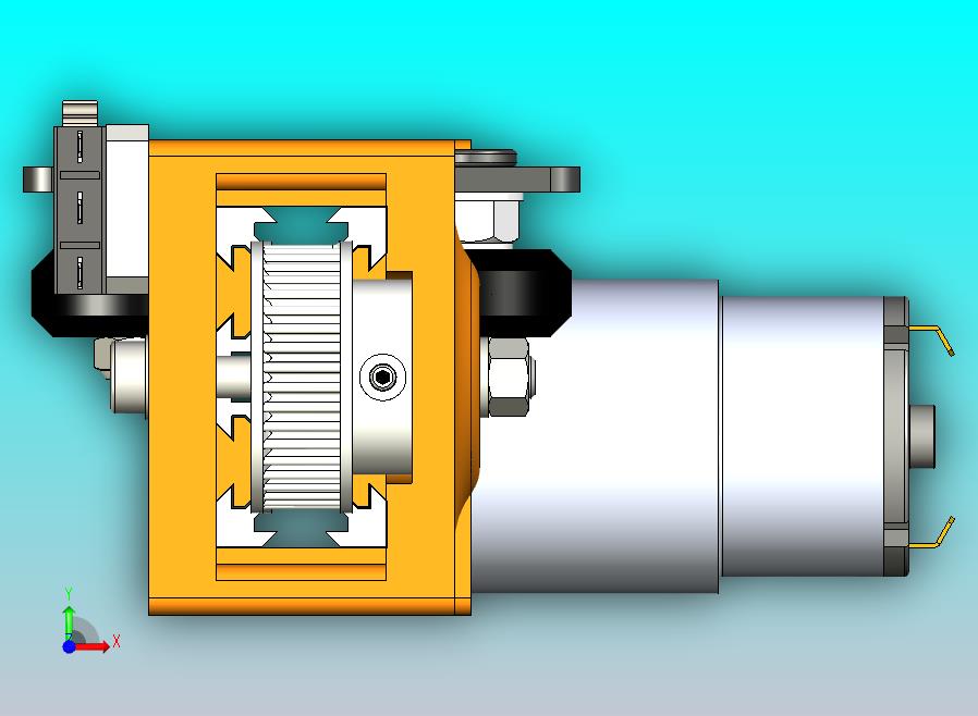 简易线性导轨搭配GT2同步带驱动