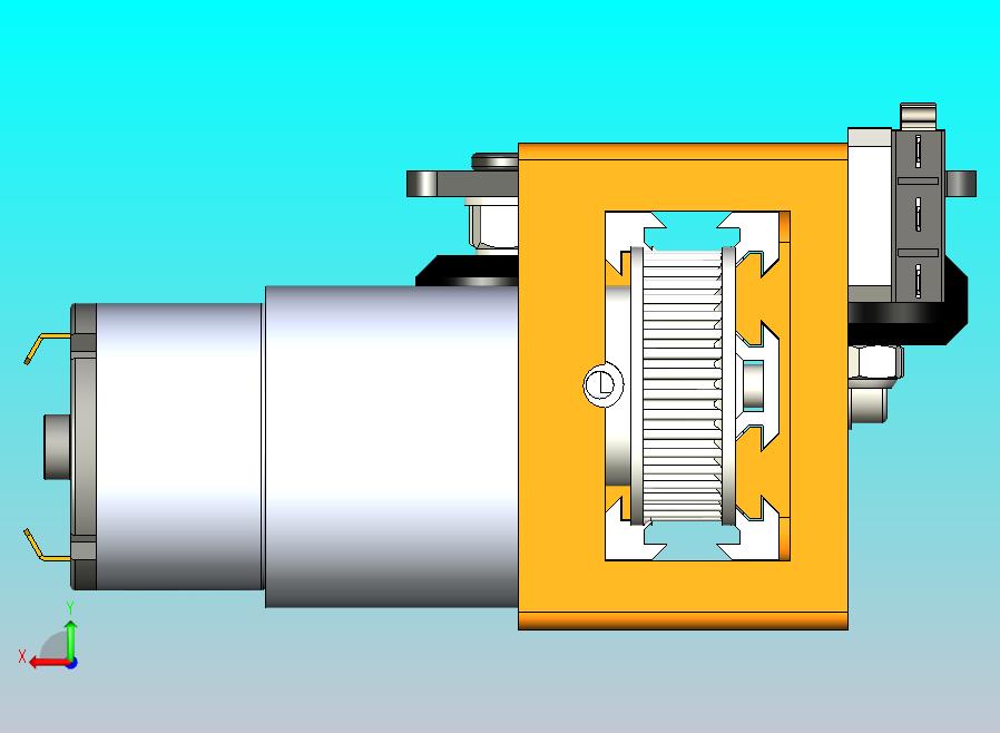 简易线性导轨搭配GT2同步带驱动