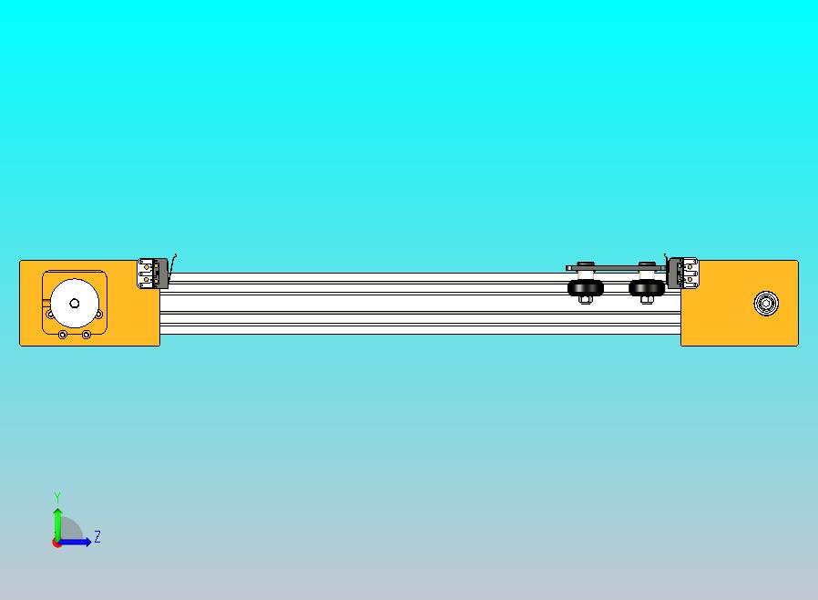 简易线性导轨搭配GT2同步带驱动